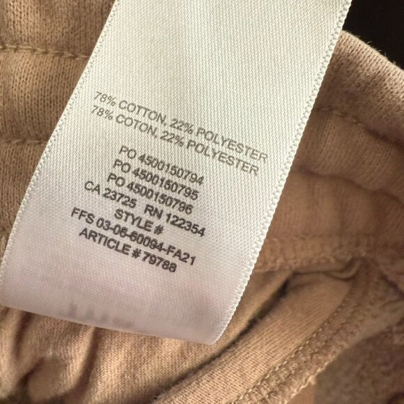 Aritzia TNA Cozy Fleece Perfect Sweatpants Women M Light Brown Comfort Cuffed - Picture 5 of 6